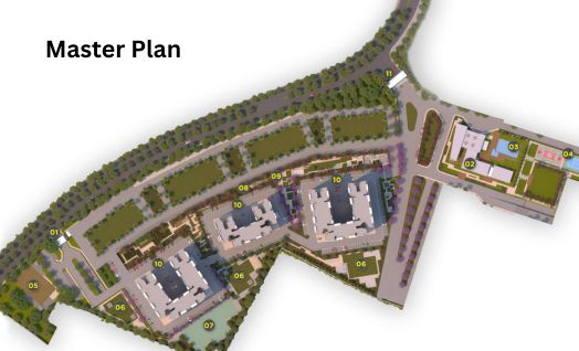 Keystone Andheri East master plan showing the layout of the residential community on 5.1 acres
